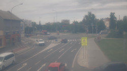 Křižovatka ulic Komenského a Velké Novosady