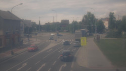 Křižovatka ulic Komenského a Velké Novosady