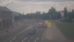 Křižovatka ulic Komenského a Velké Novosady