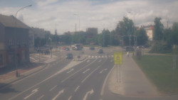 Křižovatka ulic Komenského a Velké Novosady