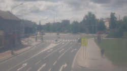 Křižovatka ulic Komenského a Velké Novosady