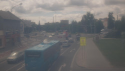 Křižovatka ulic Komenského a Velké Novosady