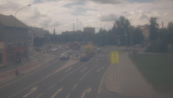 Křižovatka ulic Komenského a Velké Novosady