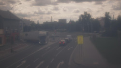 Křižovatka ulic Komenského a Velké Novosady