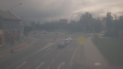 Křižovatka ulic Komenského a Velké Novosady