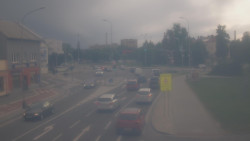 Křižovatka ulic Komenského a Velké Novosady