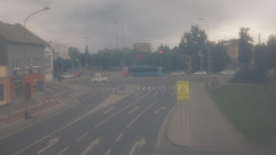 Křižovatka ulic Komenského a Velké Novosady