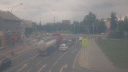 Křižovatka ulic Komenského a Velké Novosady