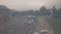 Křižovatka ulic Komenského a Velké Novosady