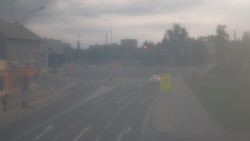 Křižovatka ulic Komenského a Velké Novosady