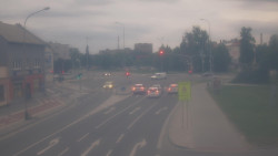Křižovatka ulic Komenského a Velké Novosady