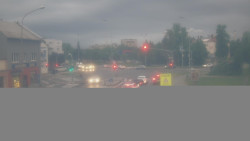 Křižovatka ulic Komenského a Velké Novosady