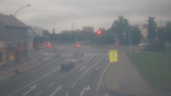 Křižovatka ulic Komenského a Velké Novosady