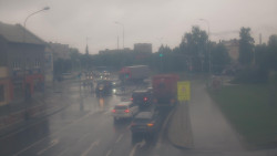 Křižovatka ulic Komenského a Velké Novosady