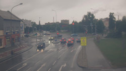 Křižovatka ulic Komenského a Velké Novosady