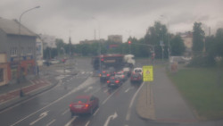 Křižovatka ulic Komenského a Velké Novosady