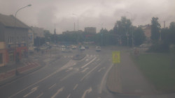 Křižovatka ulic Komenského a Velké Novosady