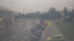 Křižovatka ulic Komenského a Velké Novosady