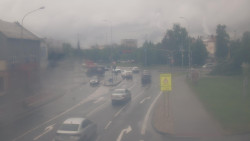 Křižovatka ulic Komenského a Velké Novosady