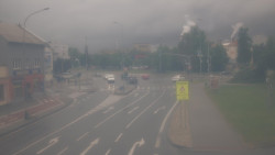 Křižovatka ulic Komenského a Velké Novosady