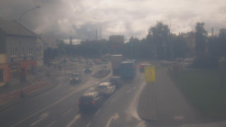 Křižovatka ulic Komenského a Velké Novosady