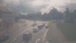 Křižovatka ulic Komenského a Velké Novosady