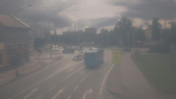 Křižovatka ulic Komenského a Velké Novosady