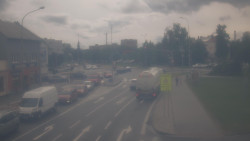 Křižovatka ulic Komenského a Velké Novosady