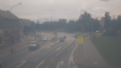 Křižovatka ulic Komenského a Velké Novosady