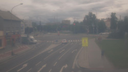Křižovatka ulic Komenského a Velké Novosady