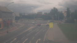 Křižovatka ulic Komenského a Velké Novosady