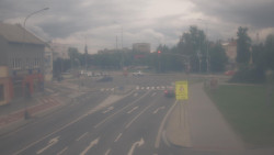 Křižovatka ulic Komenského a Velké Novosady