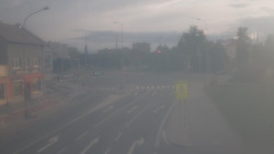 Křižovatka ulic Komenského a Velké Novosady