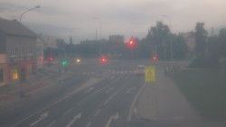 Křižovatka ulic Komenského a Velké Novosady