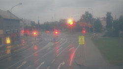 Křižovatka ulic Komenského a Velké Novosady