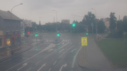 Křižovatka ulic Komenského a Velké Novosady