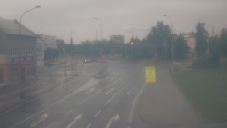 Křižovatka ulic Komenského a Velké Novosady