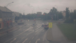 Křižovatka ulic Komenského a Velké Novosady