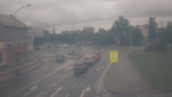 Křižovatka ulic Komenského a Velké Novosady