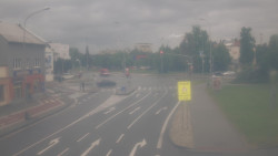Křižovatka ulic Komenského a Velké Novosady