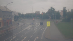 Křižovatka ulic Komenského a Velké Novosady