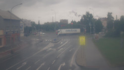 Křižovatka ulic Komenského a Velké Novosady