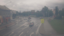 Křižovatka ulic Komenského a Velké Novosady