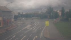 Křižovatka ulic Komenského a Velké Novosady