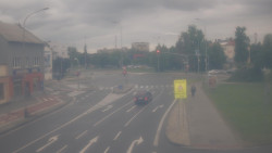 Křižovatka ulic Komenského a Velké Novosady