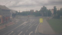 Křižovatka ulic Komenského a Velké Novosady