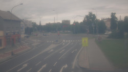 Křižovatka ulic Komenského a Velké Novosady