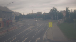 Křižovatka ulic Komenského a Velké Novosady