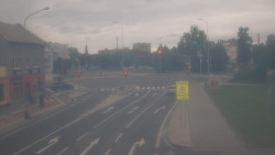Křižovatka ulic Komenského a Velké Novosady