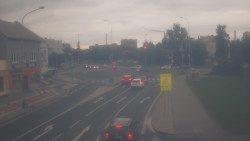Křižovatka ulic Komenského a Velké Novosady
